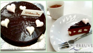 2010年バレンタインのマシュマロ入りチョコケーキ